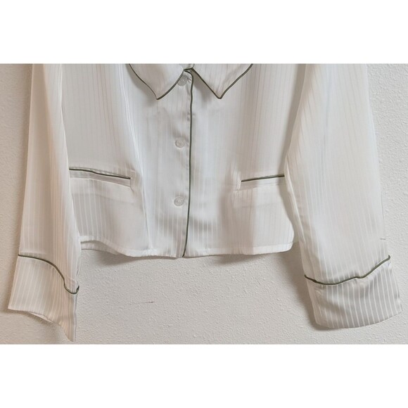 NWT~Women's NAP LOUNGEWEAR "The Lazy Cat" Pj Set In White Size Large NEW! - Picture 5 of 16